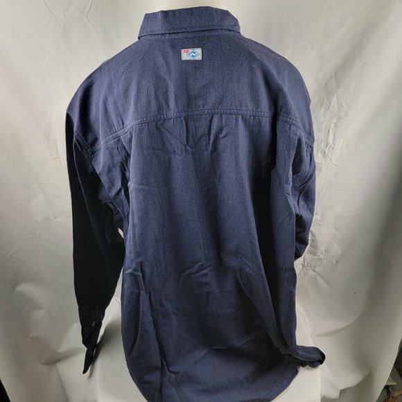 National Safety Apparel Mens Button Front Shirt 4XL Flame Resistant HRC2 A18-04 - Picture 7 of 8
